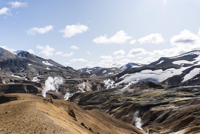Hot springs in Iceland